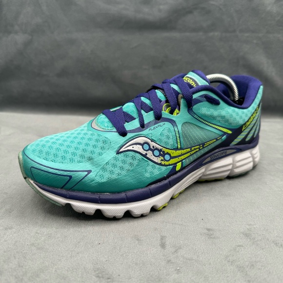 Saucony Women's Kinvara 6 Running Shoe Blue Green Size 7.5 - Picture 3 of 13
